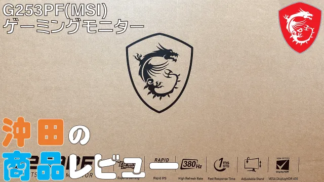 【MSI】ゲーミングモニター G253PF